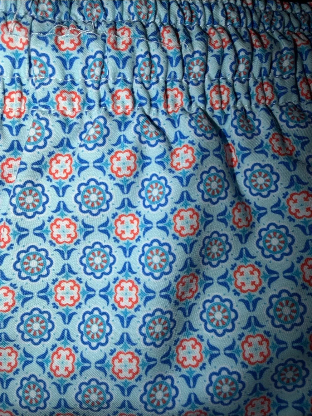 Michael’s Men's Light Blue Patterned Swim Trunks